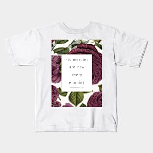 HIS Mercies, vintage floral Kids T-Shirt